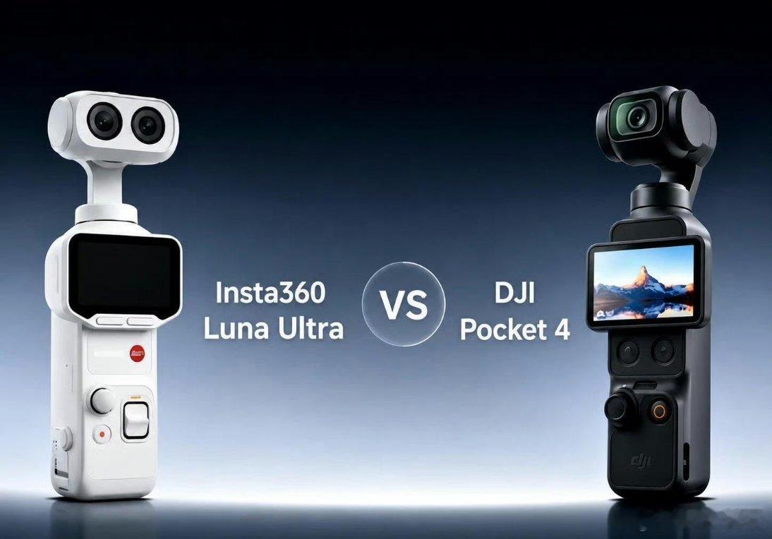 影石LunaUltra和大Pocket4P全面对比其实要我选的话我会选Pocke