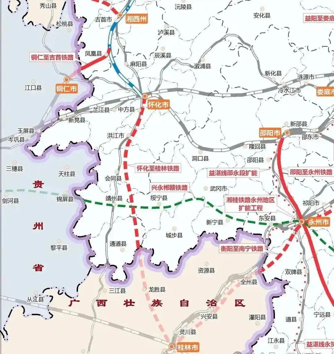 “十五五”规划中广西主推南衡高铁，湖南不太着急；湖南主推怀桂高铁，广西却没有纳入