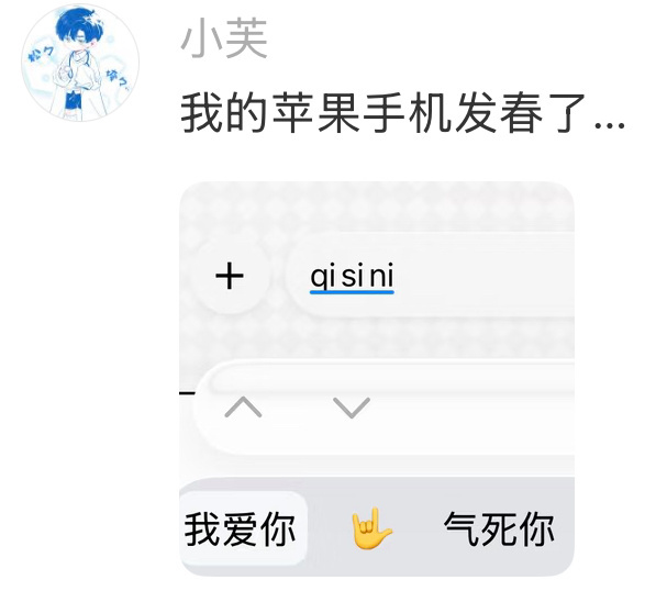 苹果输入法你上过学没有苹果输入法，九年义务教育漏网之鱼用的26键，已经用不明白了
