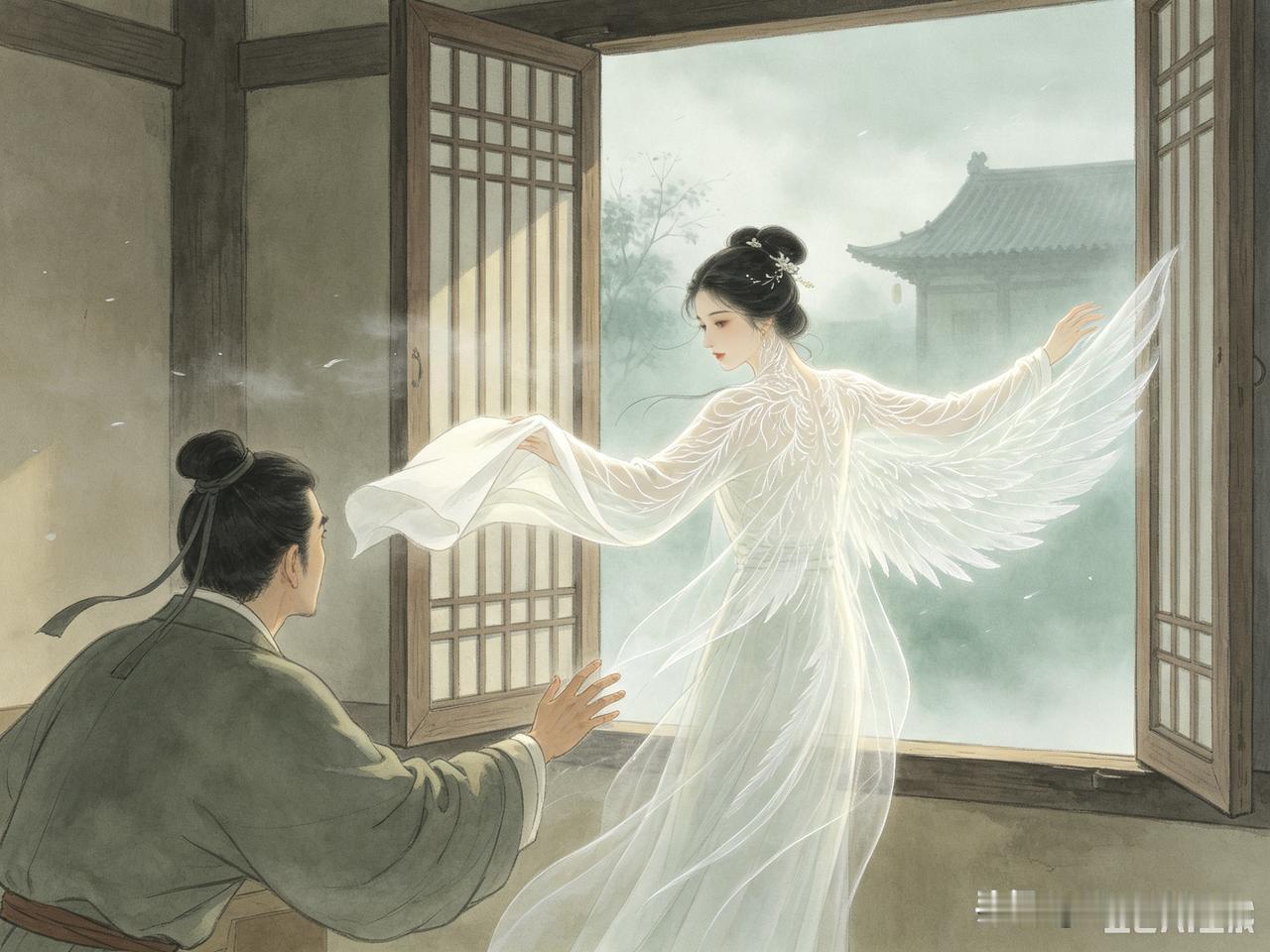 唐元和年间，吕生娶妻赵氏。赵氏寡言少语，每天做饭洗衣。起初吕生觉得她贤惠，日子久