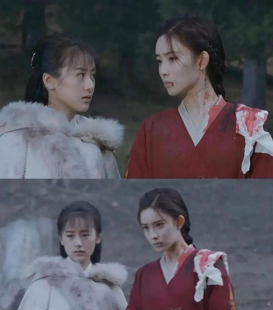这两张图孟子义好美，但是我get到了袁冰妍的小白花气质，怪不得当时火了。 