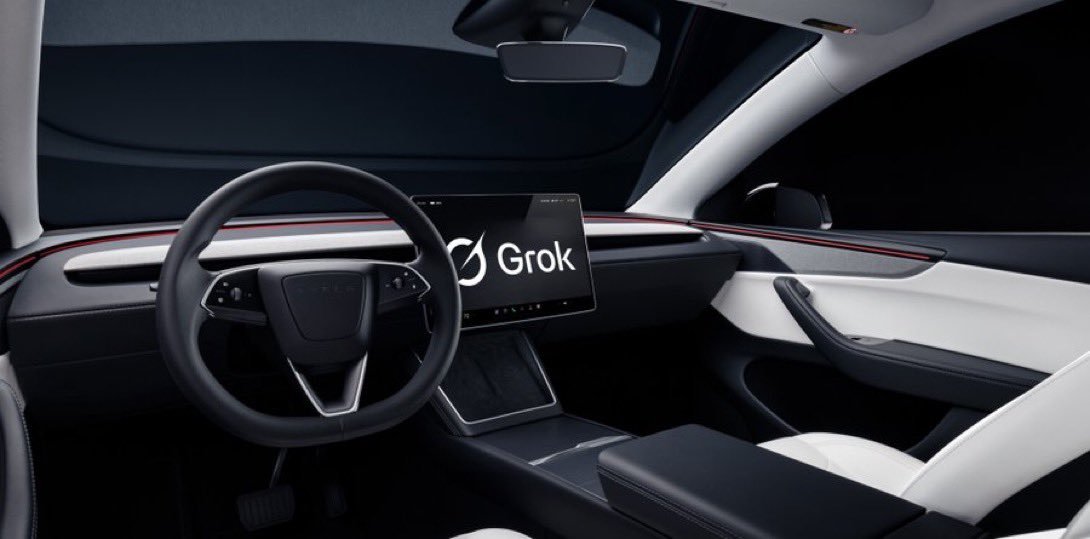 Grok集成即将融入Tesla UI，不知道国内能用上吗[吃瓜] ​​​