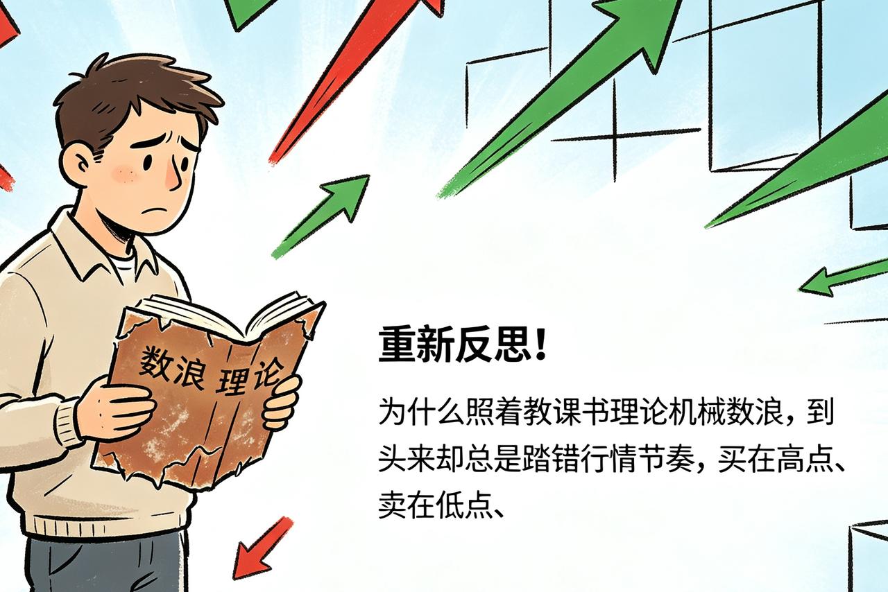 重新反思！为什么照着教课书理论机械数浪，到头来却总是踏错行情节奏，买在高点、卖在