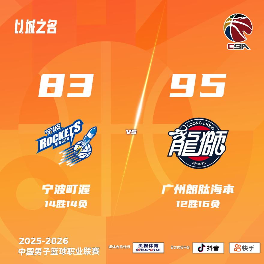 宁波町渥 83-95 广州朗肽海本 宁波男篮vs龙狮男篮
宁波町渥：杰克逊23分