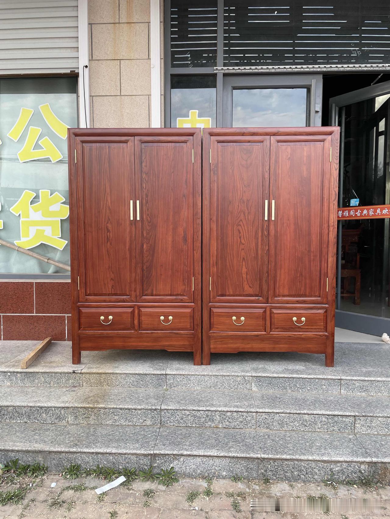 北方榆木实木衣柜，无贴皮真材实料看得见实木环保衣柜 实木木衣柜 免漆实木衣柜 榆