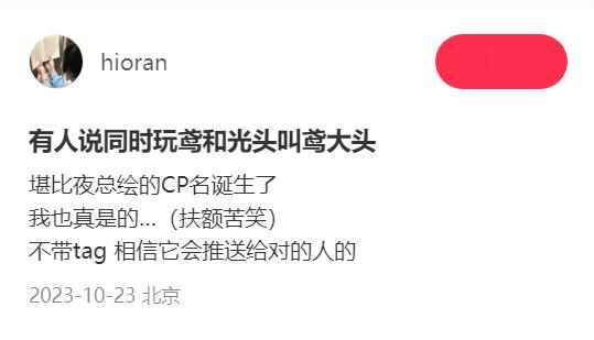 ？谁和我一样刷到了这个新cp名的诞生[拜拜]“有人说同时玩鸢和光头的叫鸢大头”#