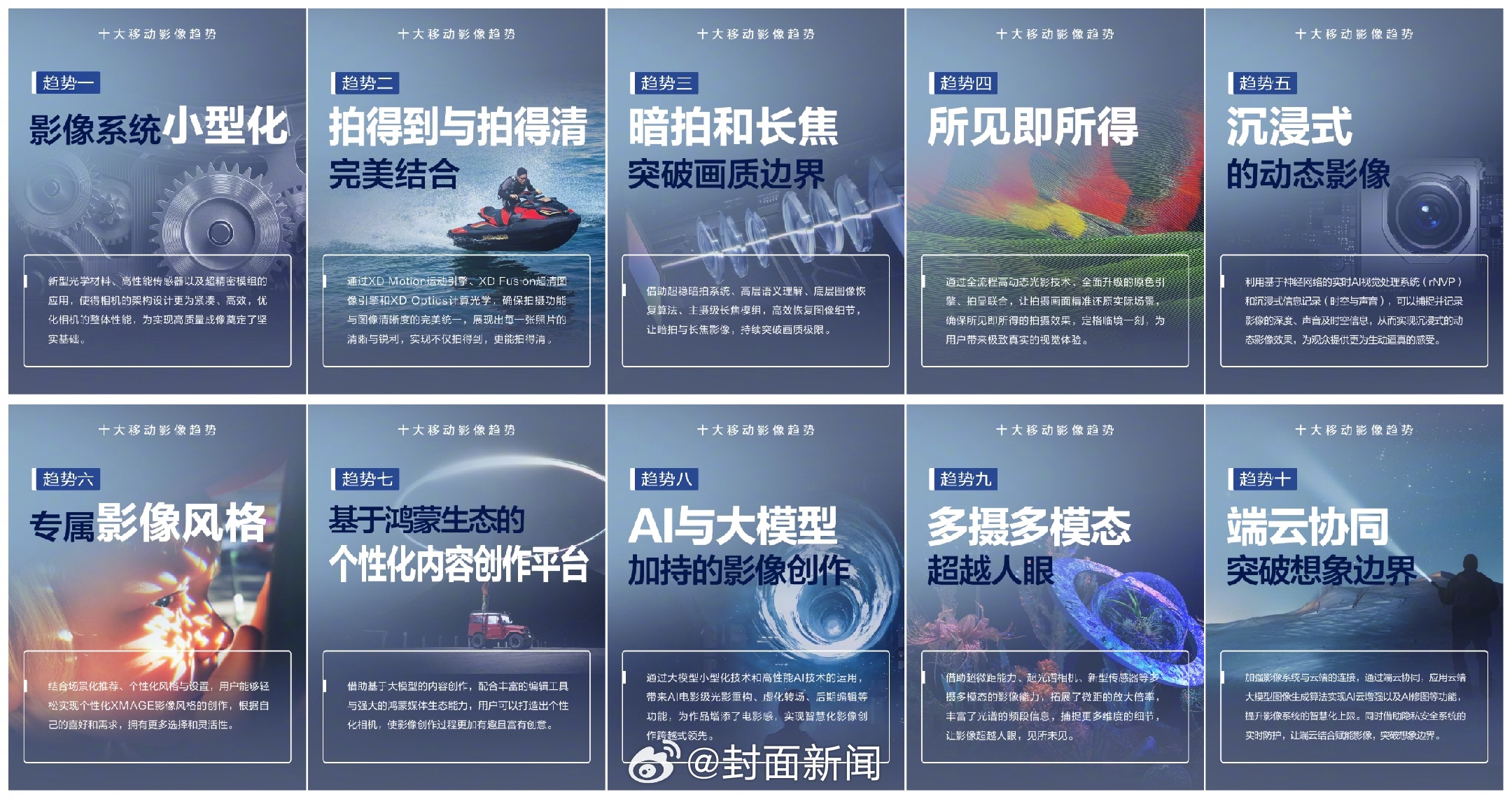 5月22日，在上海举办的华为影像XMAGE品牌之夜上，#华为发布移动影像未来十大