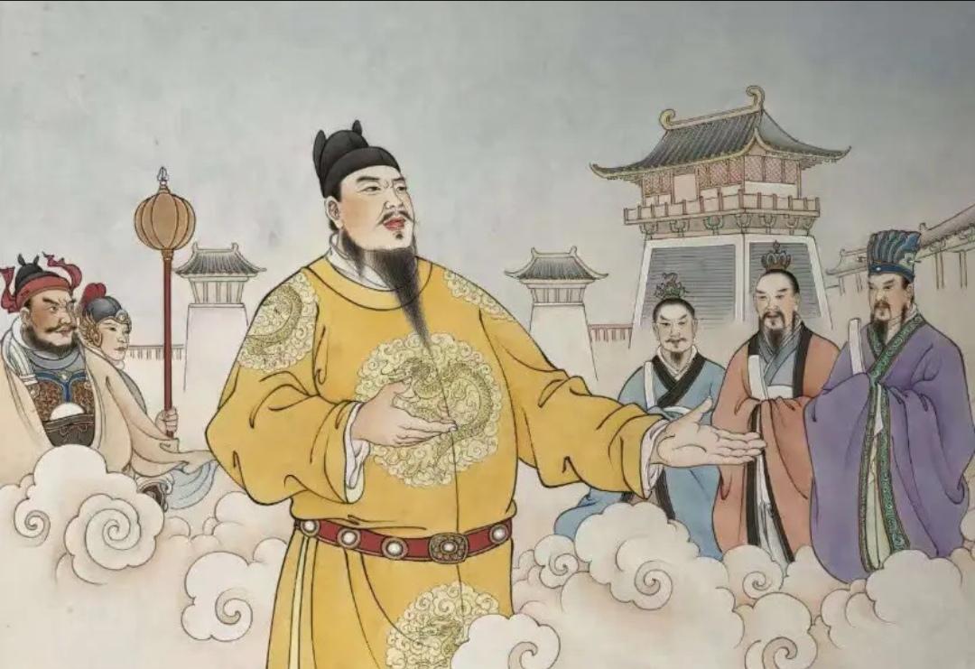 上联，？？？

下联，布衣皇帝朱元璋，建立大明朝