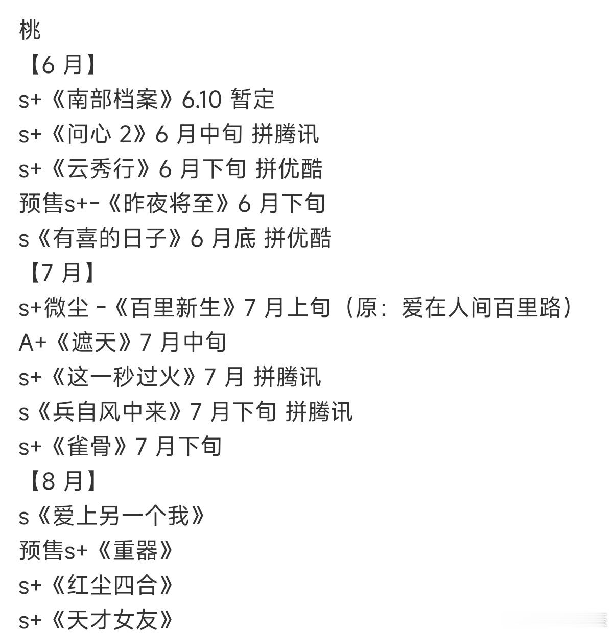 🐧🥝排播，想看哪一部鹅：《爱情有烟火》暂定6月14日，央8次黄金档（🐧给我