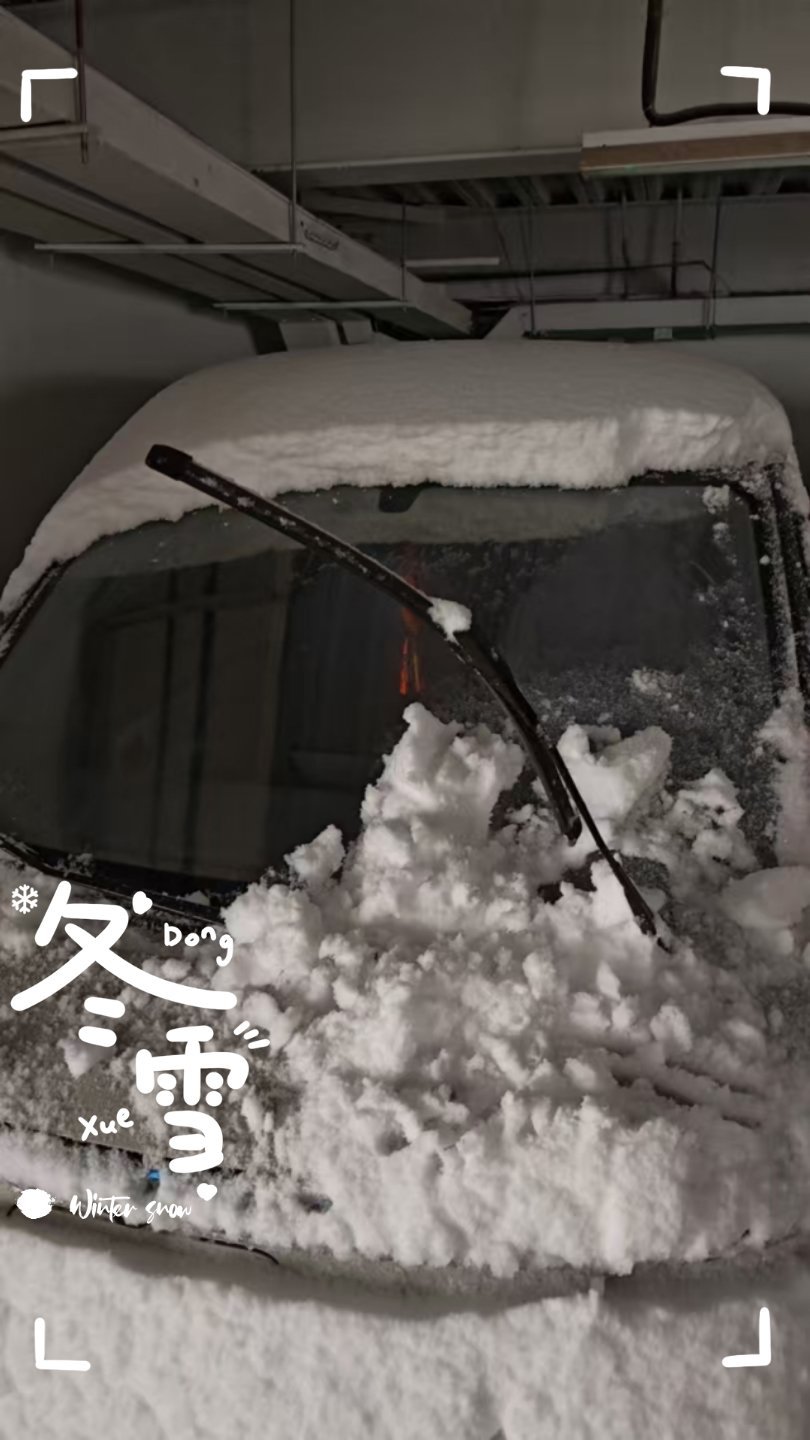 近十年见过的最大的雪了 