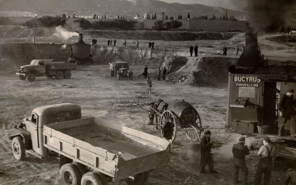 新营地诺球场建设的开端，1950年代。巴萨