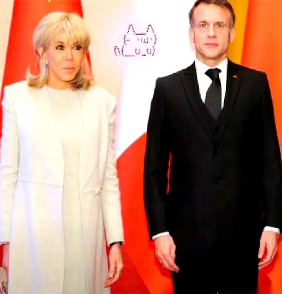 马克龙估计挺郁闷。大老远跑来中国谈几百亿的生意，结果所有人的镜头，全对准了他72