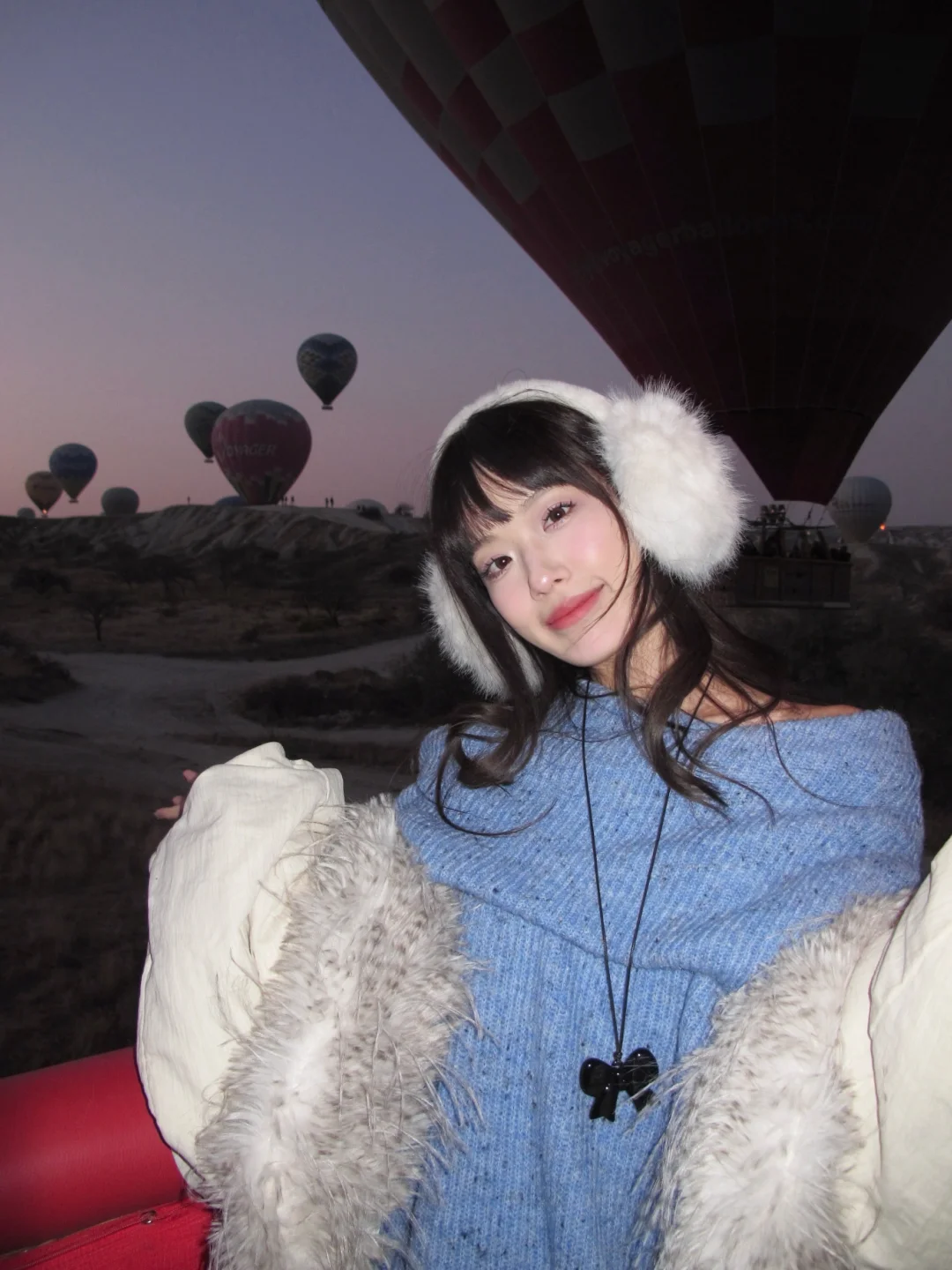 这大概就是热气球带来的幸福感吧🎈⟡₊˚⊹
