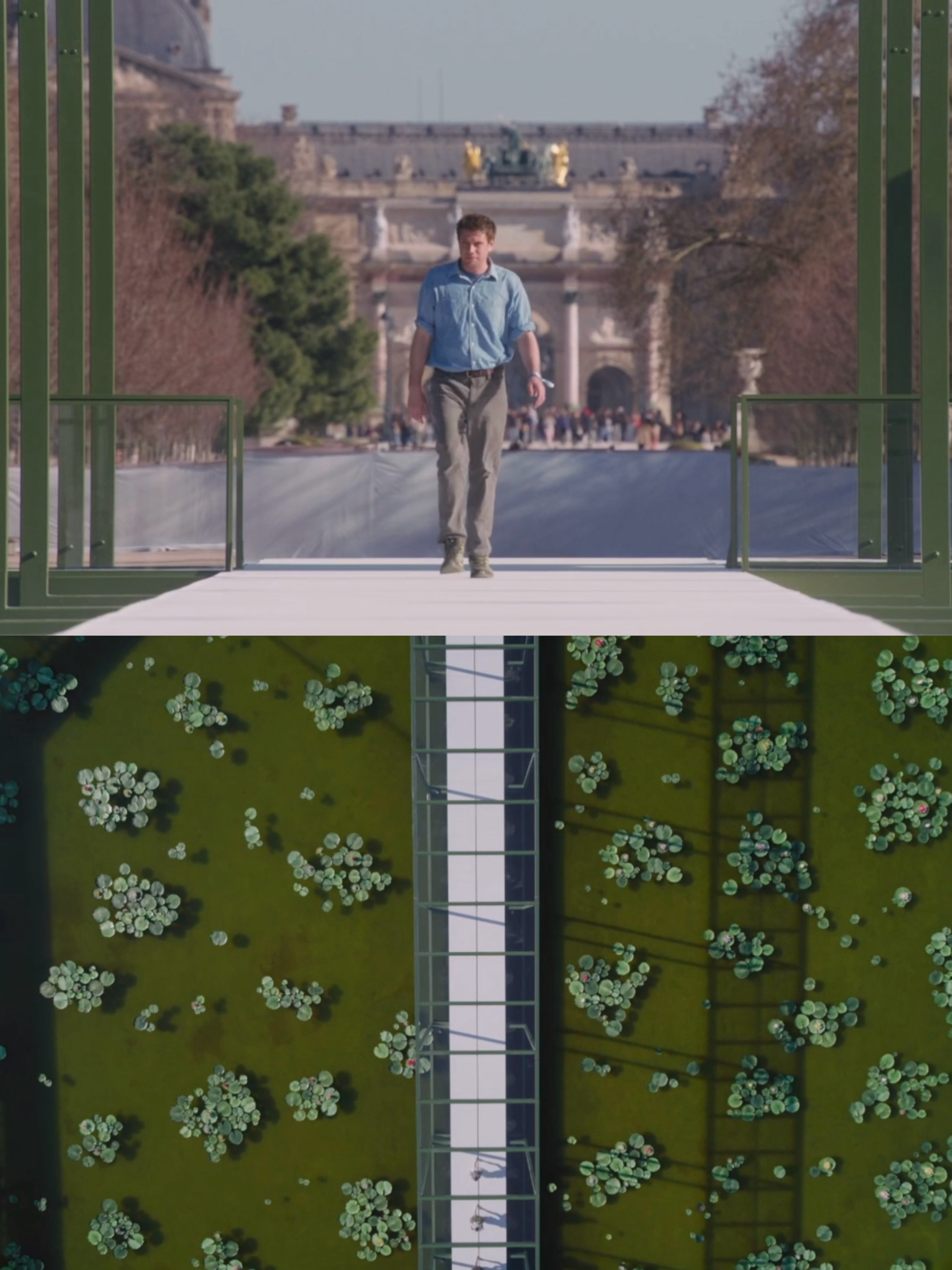 Dior秀场泛出莲花之韵Dior 2026秋冬高订大秀，以杜乐丽花园绿椅为邀请函