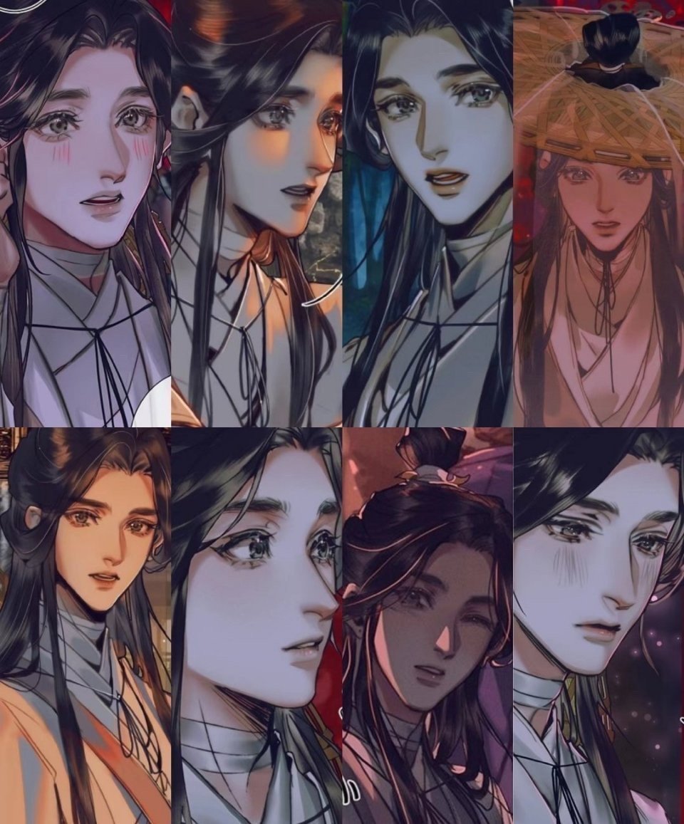 天官赐福  ｜ 花城谢怜天生一对  ｜ 灰灰笔下怜怜，城主大人吃太好了，又是羡慕