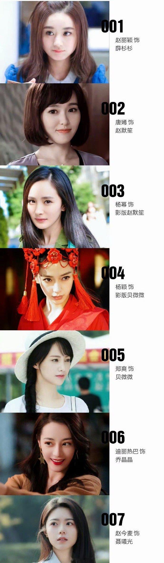 顾漫小说角色人设顾漫五部人气小说影视化，没想到居然爆了五部。杨幂、唐嫣、赵丽颖、