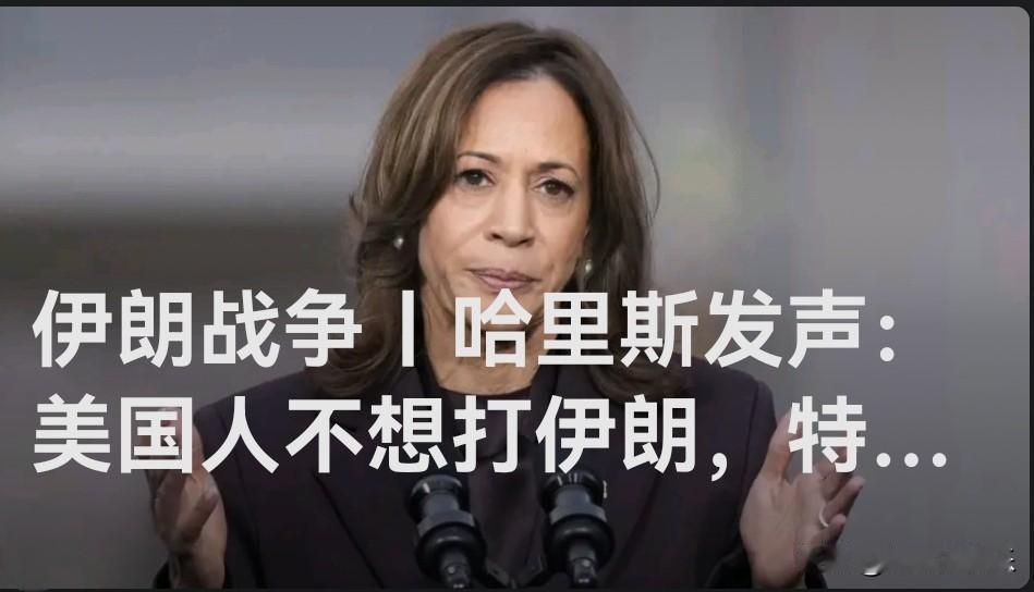 哈里斯怒斥特朗普：借伊朗战争转移视线，民众根本不想打

   据外媒报道4月18