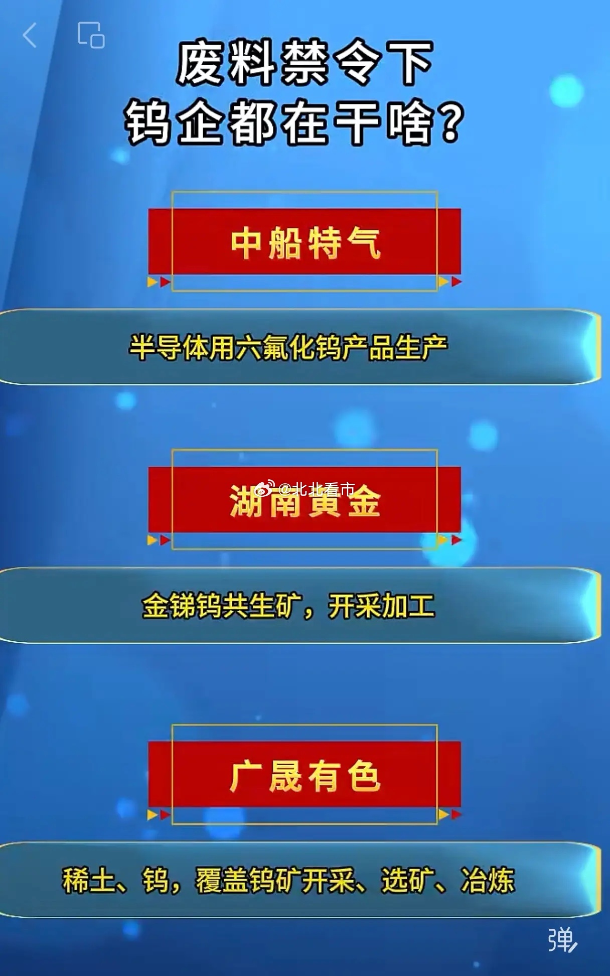 钨废料禁令落地，产业链要迎来新一轮变局吗？钨，被称作工业牙齿，是硬质合金、半导体