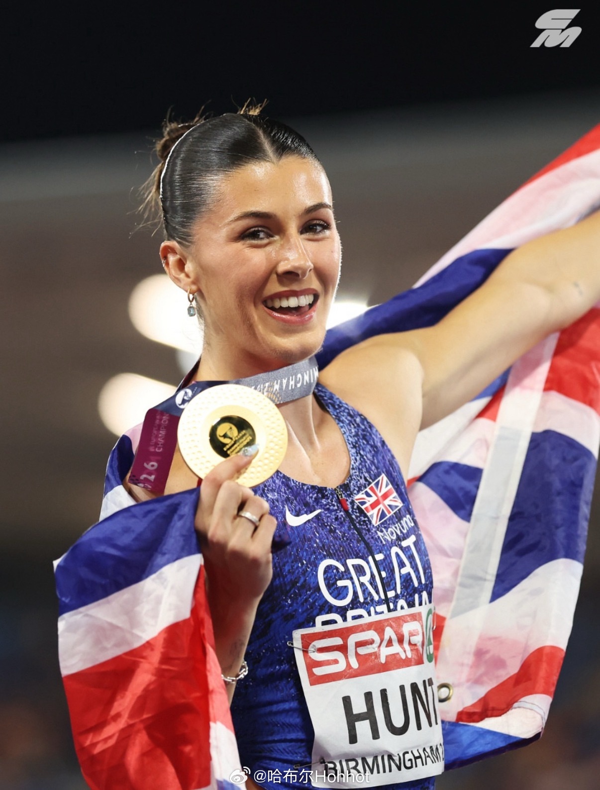2026伯明翰欧锦赛女子200米决赛，🇬🇧艾米·亨特延续在百米赛场的火热状态