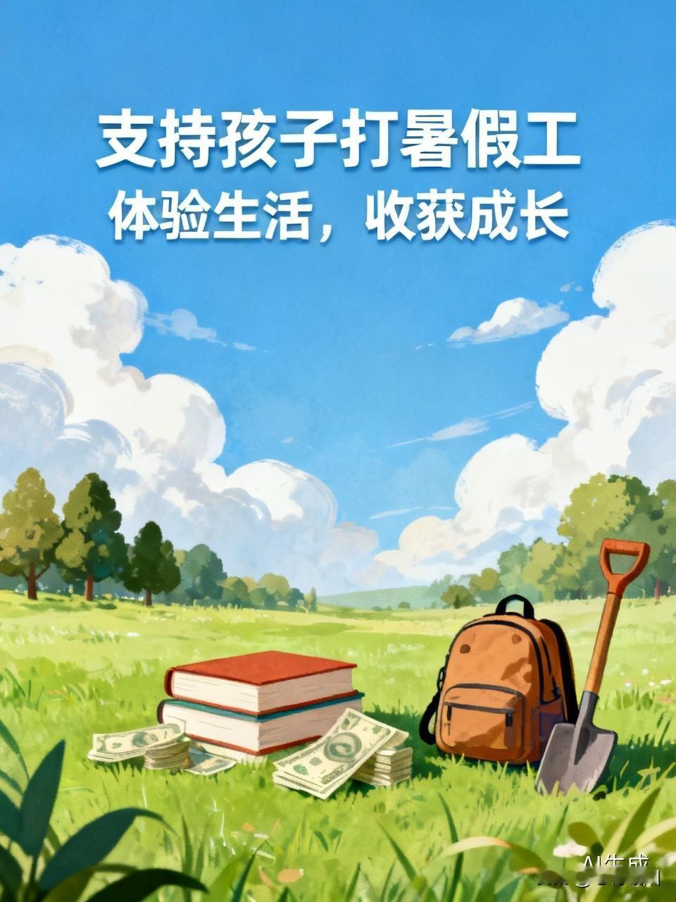 孩子想打暑假工你支持吗特别支持！暑假工不只是赚零花钱，更是让孩子提前接触社会、懂