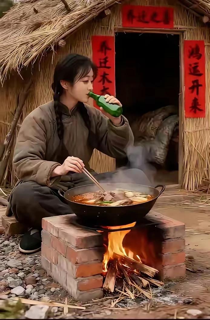 都说勤劳能致富，
 少见农民暴发户。
 起早贪黑干劳务，
温饱生活挺满足。