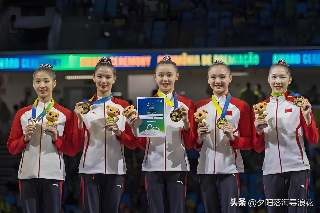 时隔20年中国体操队小姑娘们再夺体操世锦赛女子团体冠军！终于将七连冠的美国女团拉