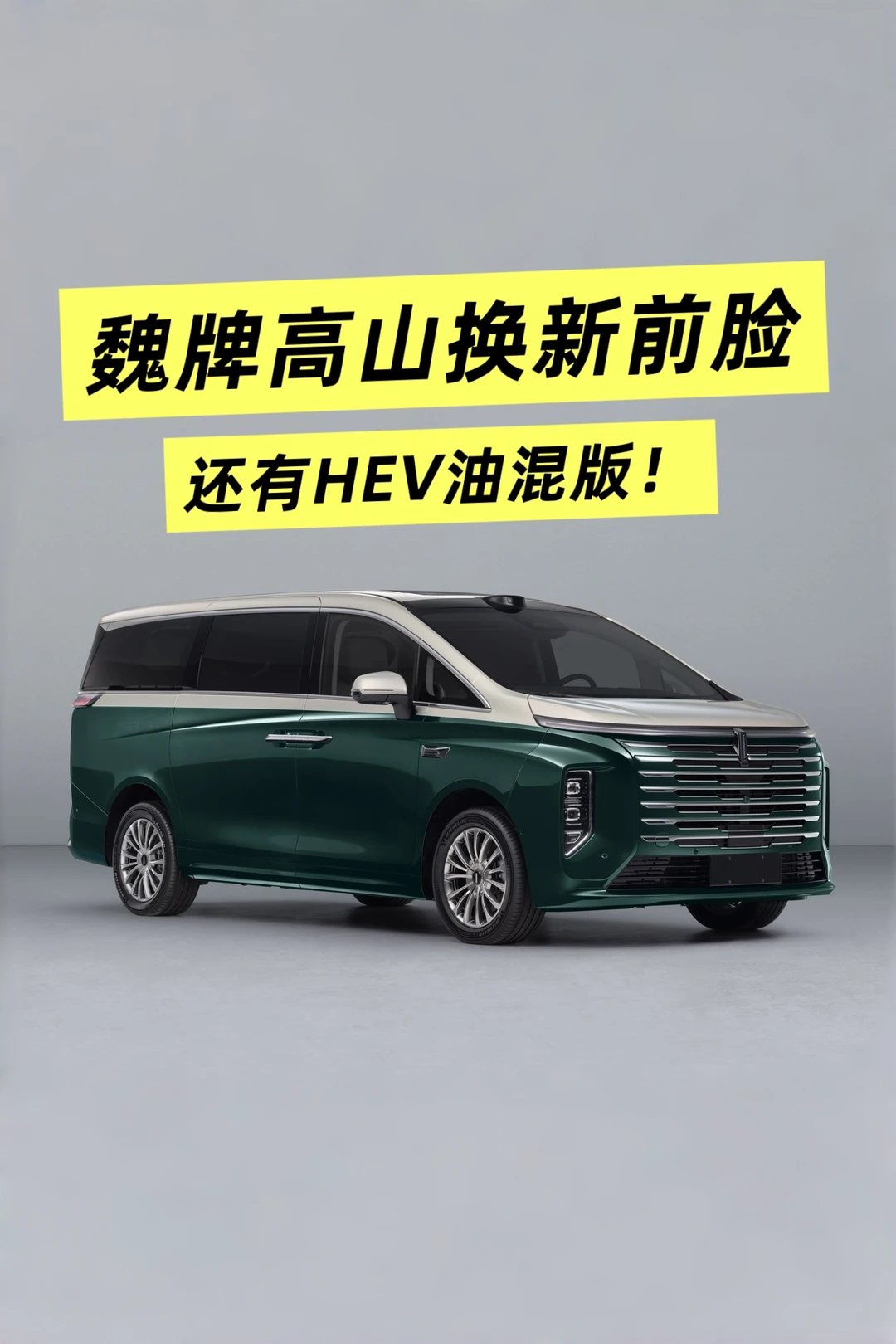 新前脸版魏牌高山公示，还有油混动力！