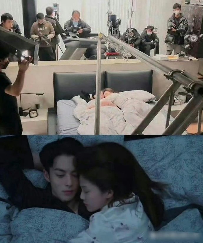 亲密戏拍摄现场360度无死角拍摄，演员会有生理反应才怪 ​​​