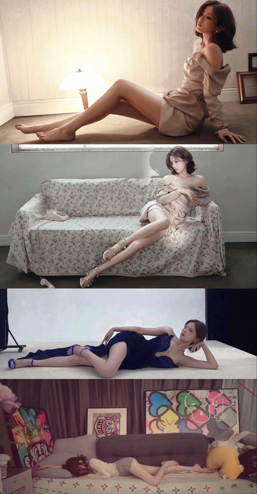 世道变了，杨超越这个图我第一眼看到的只有建模脸和漫画身材，算哪门子擦边啊？？真是