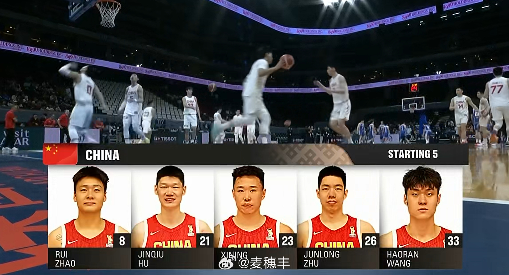 中国男篮延续上一场比赛的首发阵容。中国男篮vs中国台北男篮男篮世预赛