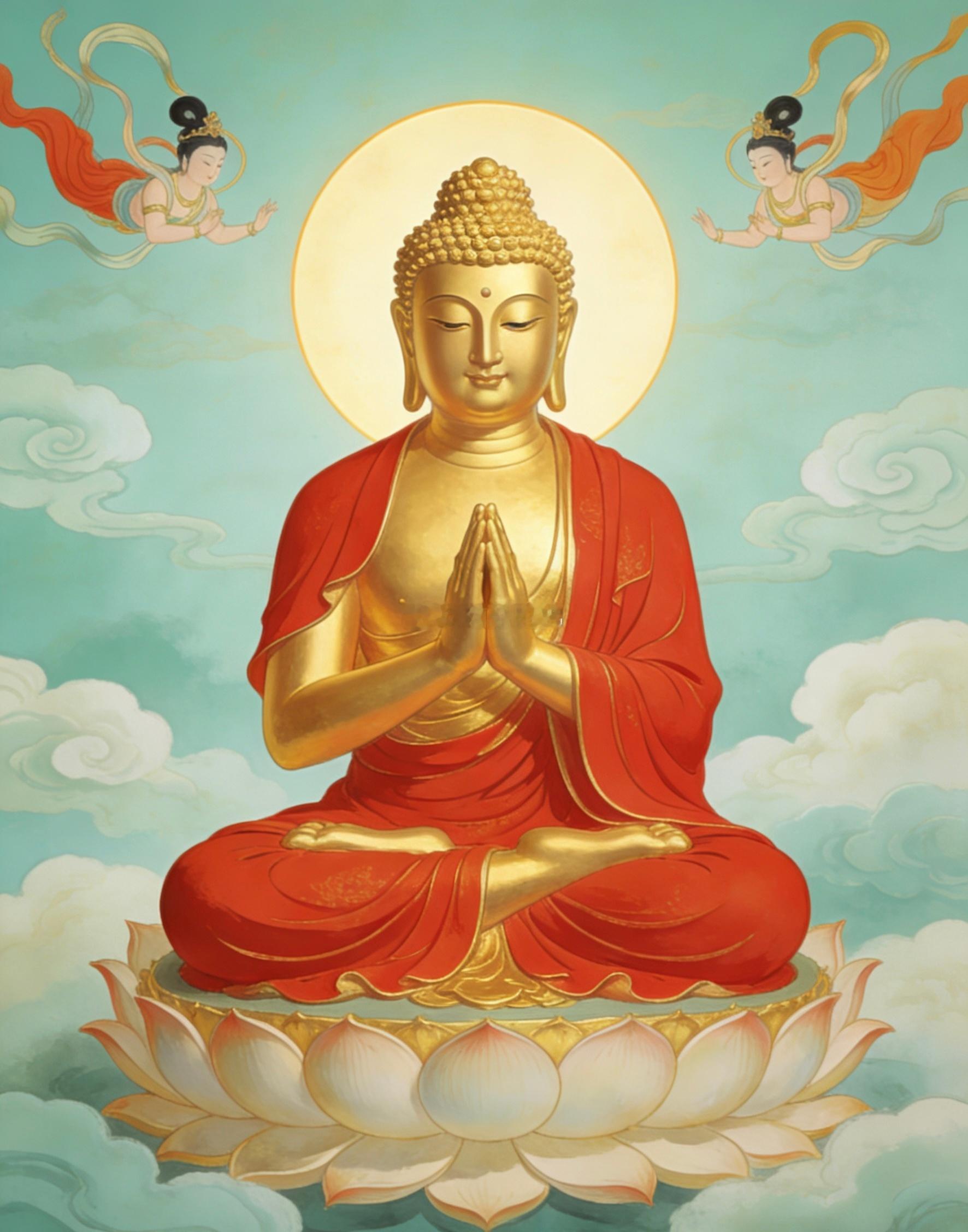转赞，家门喜庆，功名利禄旺盛，道业兴隆，求谋诸事亦成，阿弥陀佛。 