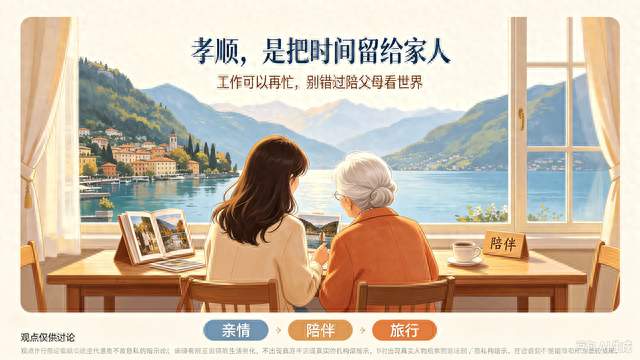 76岁母亲随林心如游米兰，满头白发气质出众