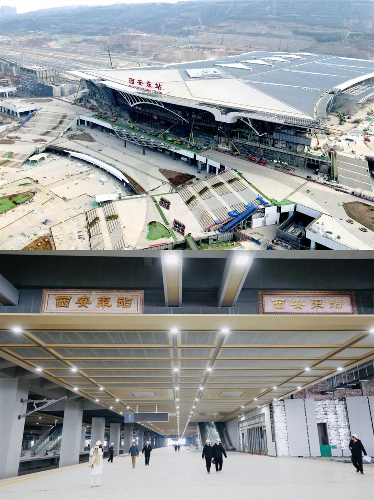 抢先一睹西康高铁新建车站面貌，全线开通进入倒计时。