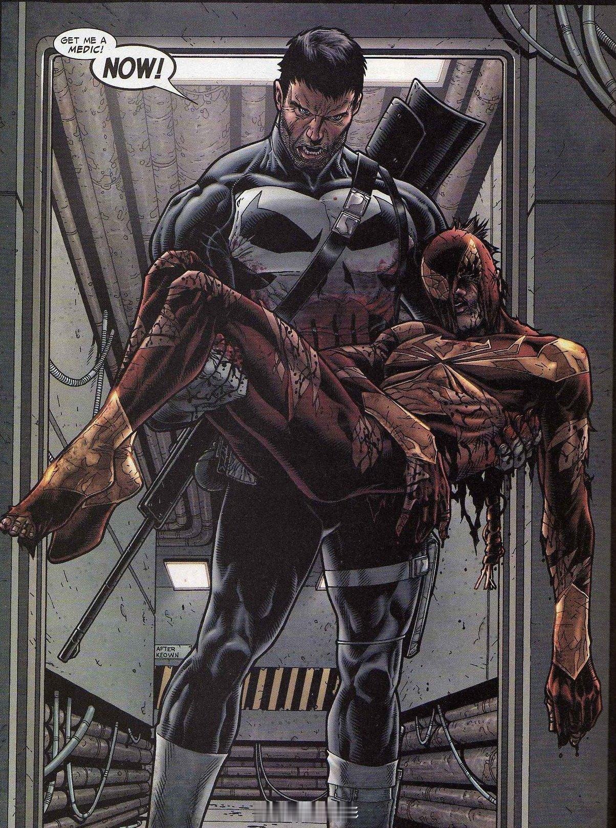 【传闻】彼得·帕克将在《蜘蛛侠：崭新日》中身受重伤。惩罚者随后会把他带到夜护那里