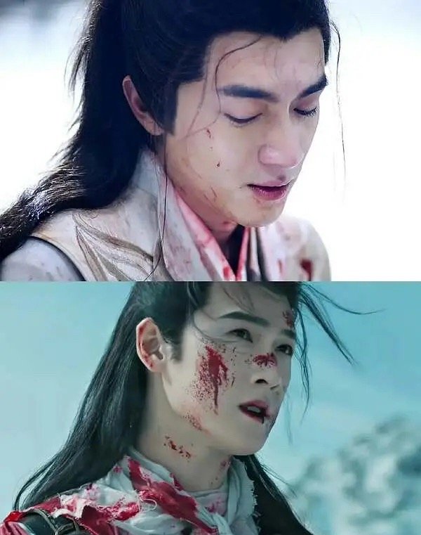 李昀锐这战损妆确实不如林更新吧 