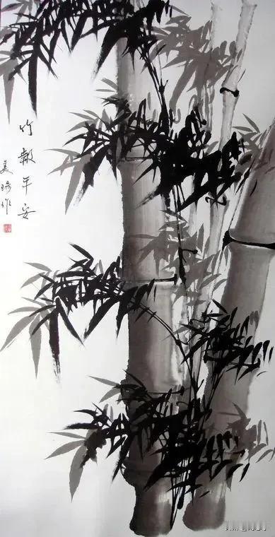 文•《竹子》四篇

首发原创/刘忠学

文人笔下是常客，老师口中不停说。
板桥画