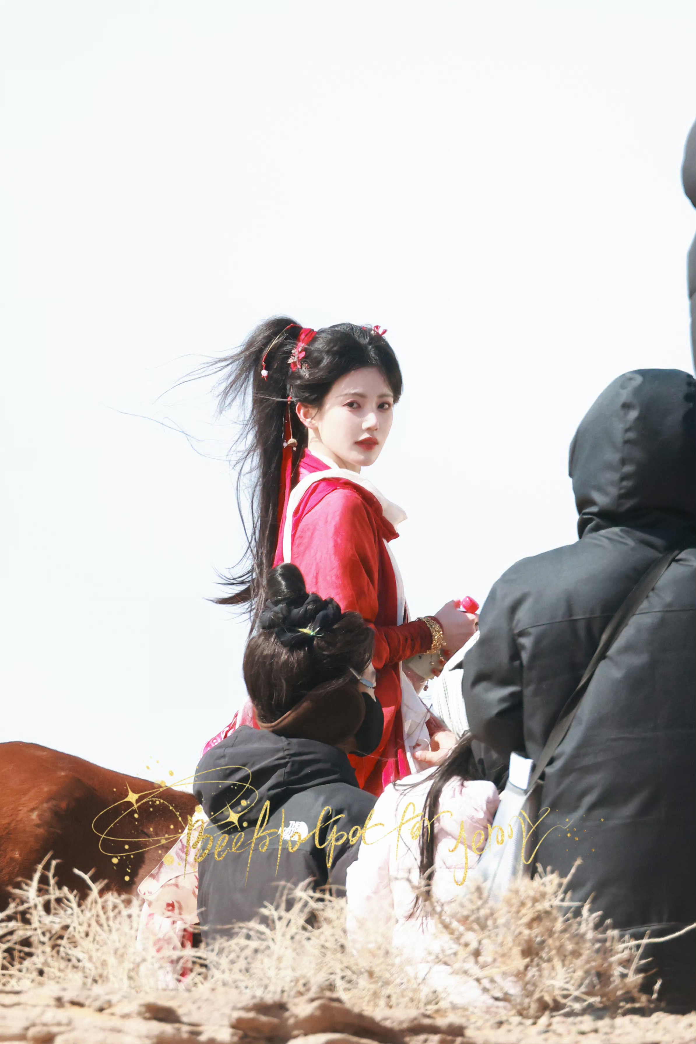 这组好萌www特别是p3！孙珍妮 《凤舞九天》上官飞燕☽ 红衣（红白）+大双马尾