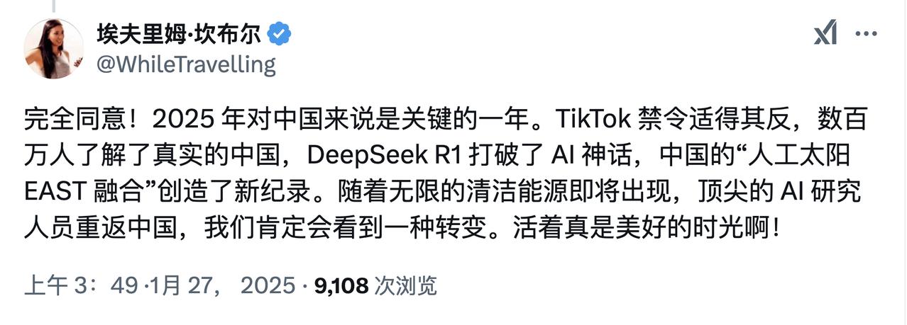 国内这波AI潮把老美彻底干傻，比如Deepseek R1，让美国打算用AI忽悠钱