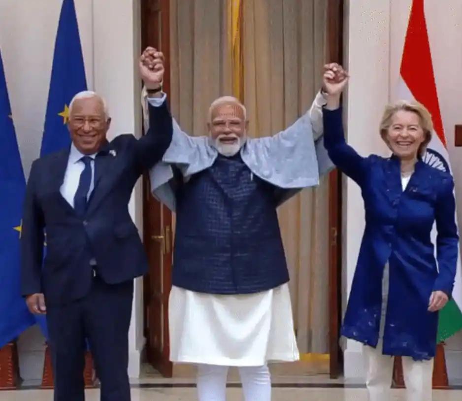 ·印度欧盟签下历史性协议，冯德莱恩激动宣布“欧洲做到了”。  
 
对急于寻求突