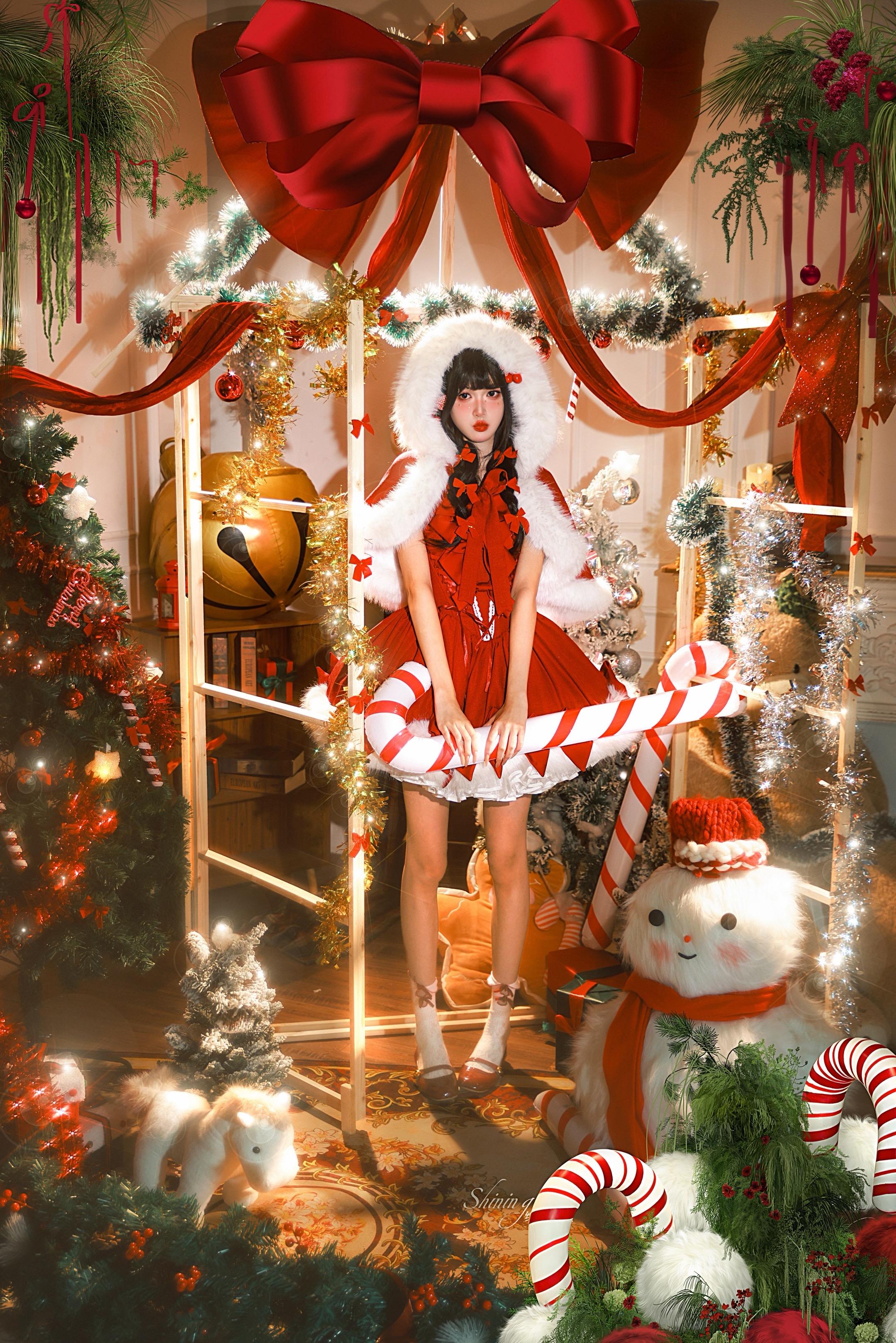 🎄圣诞小木屋。⋆ ☆₊⋆ 🎄 ⋆*☆*🧣⋆·˚ ༘ 🍎十二月系上了圣诞结