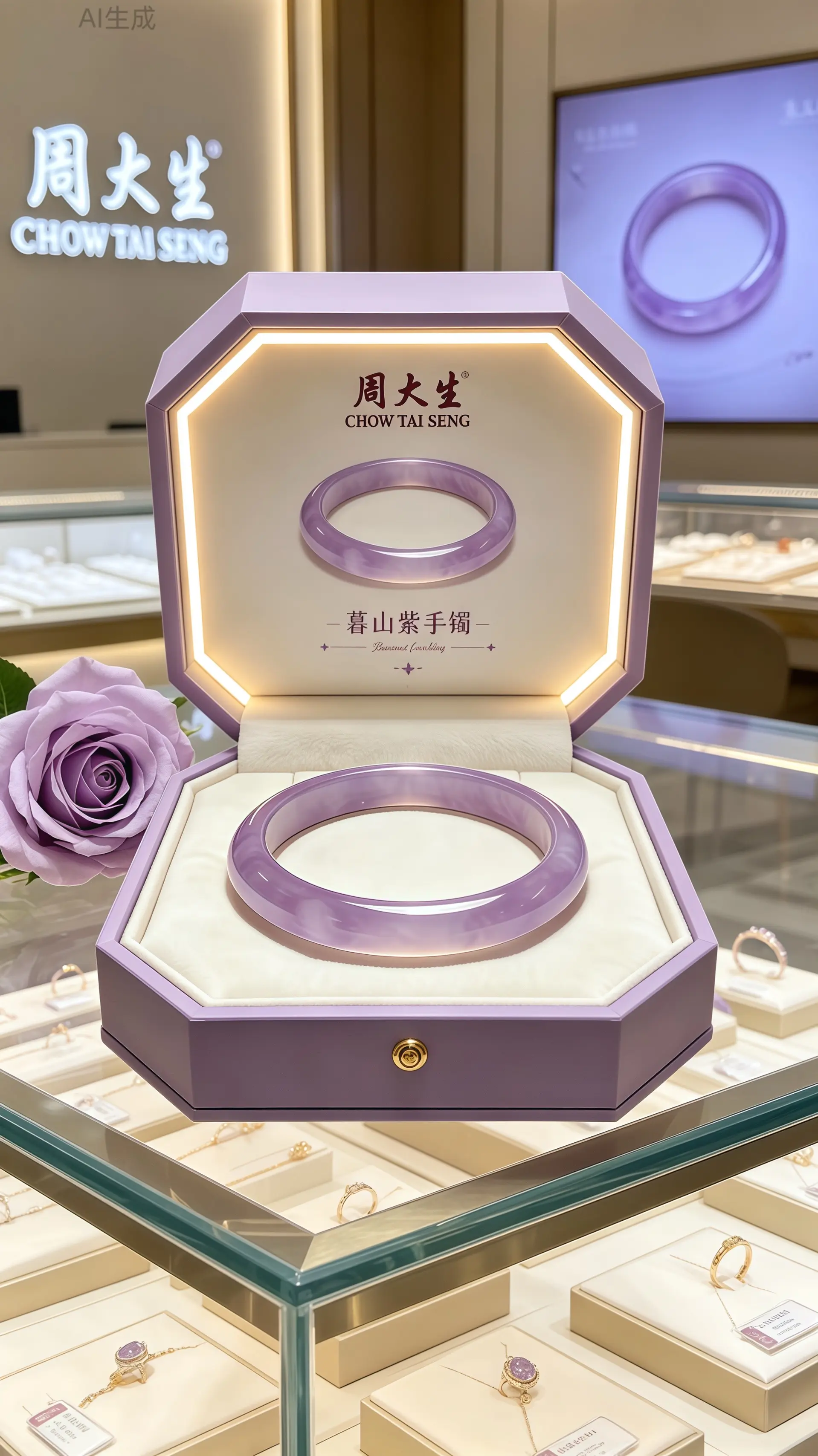 手镯 听说每个女孩子都有一个新手镯 礼物 周大生 首饰