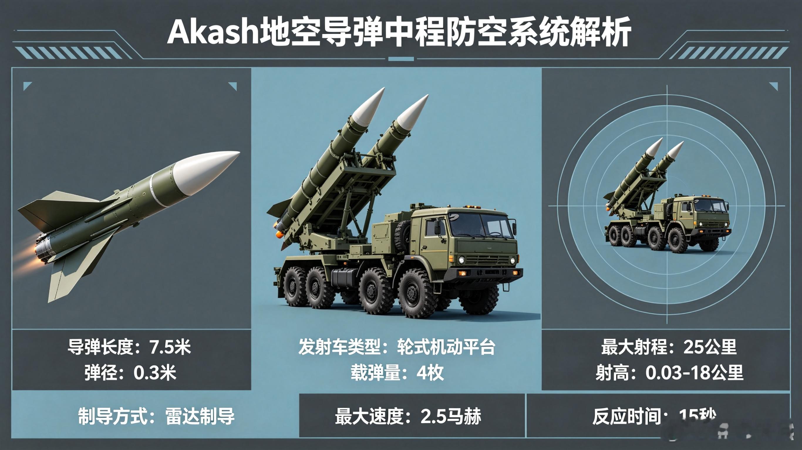 每天认识一件兵器——印度“阿卡什”（Akash）中程地空导弹系统今天聊聊印度自主