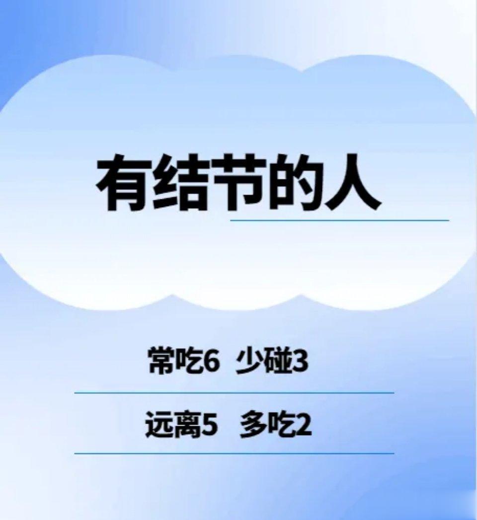 有肺结节的人  常吃6  少碰3  远离5  多吃26指的是多吃含有膳食纤维、维