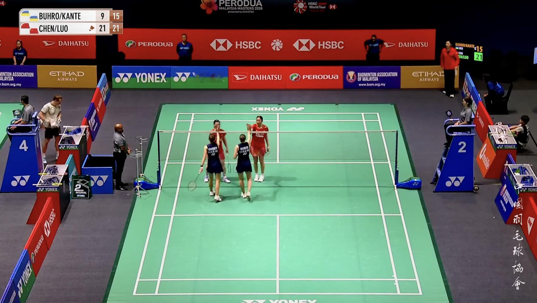 陈樊淑湉/罗徐敏🇨🇳 21-9、21-15 🇺🇦布洛娃/坎特米尔下轮对手