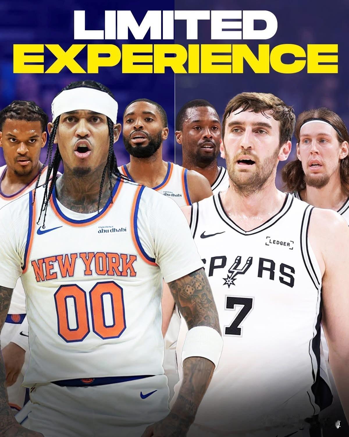 都是总决赛菜鸟，马刺和尼克斯仅有6人打过总决赛！

今年NBA总决赛的两支球队，