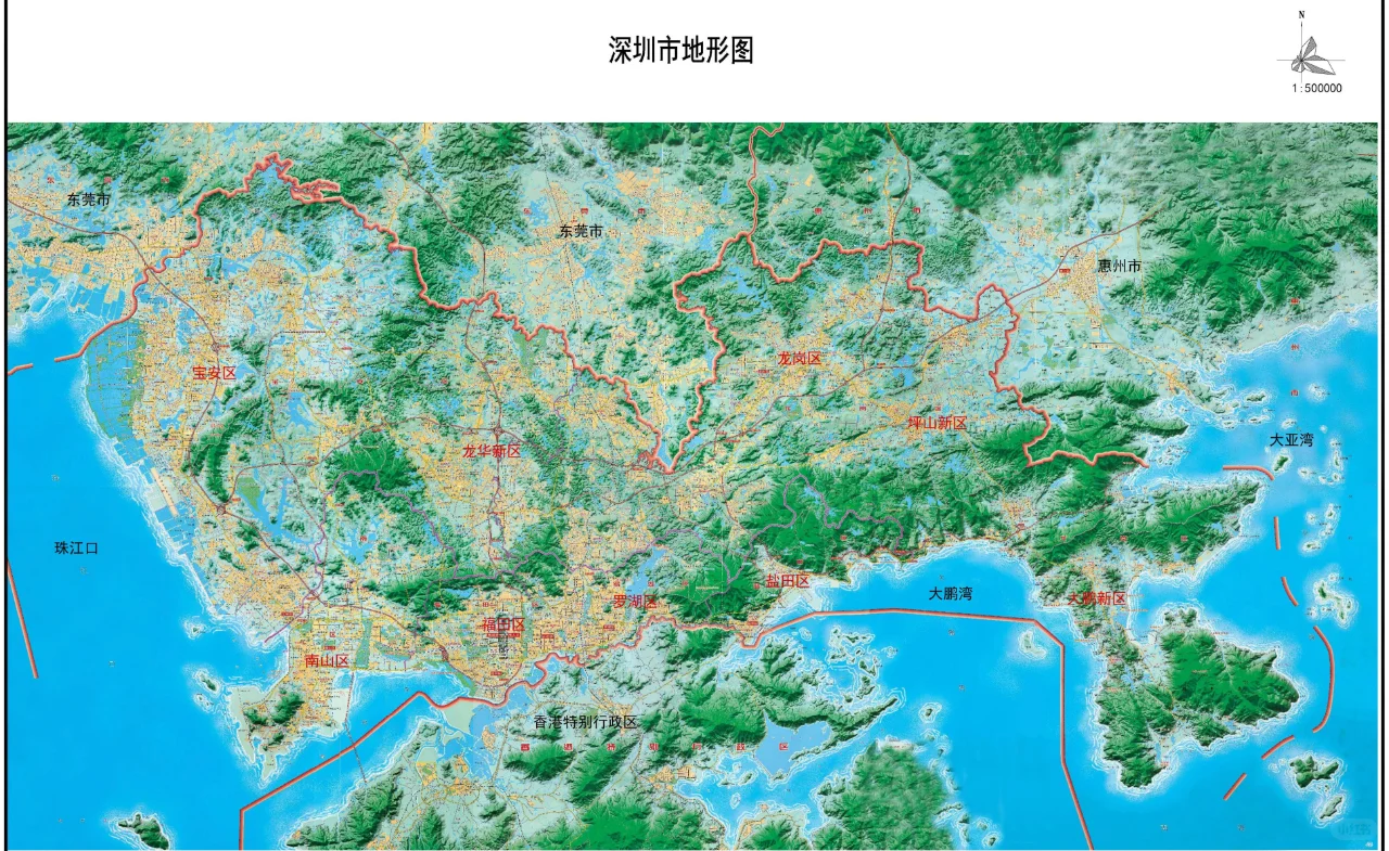 深圳地形图