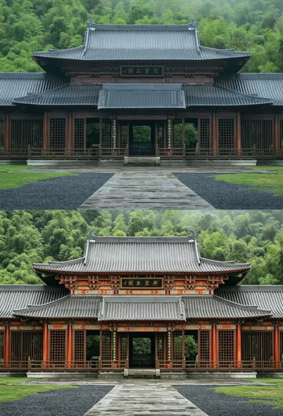 那种酱油色古建筑最丑，不知道你们啥感受，反正我个人欣赏不来，看着太压抑了，死气沉