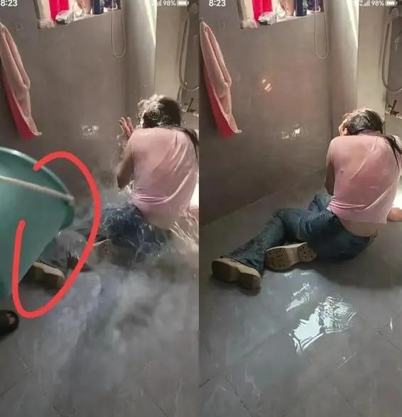 A：活该！这就是出轨的下场。妻子出轨被丈夫发现，他全程没吵没闹、没动手，就趁着妻