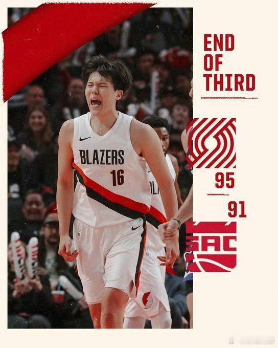 杨瀚森16分杨瀚森正负值全队第二NBA季前赛，开拓者主场战胜国王。第三节突然爆发