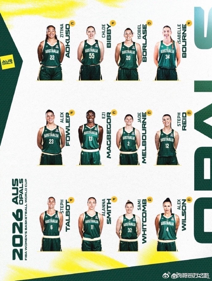 女篮世界杯澳大利亚女篮WNBA斯蒂芬里德中国女篮🇦🇺7名WNBA战将压阵！澳